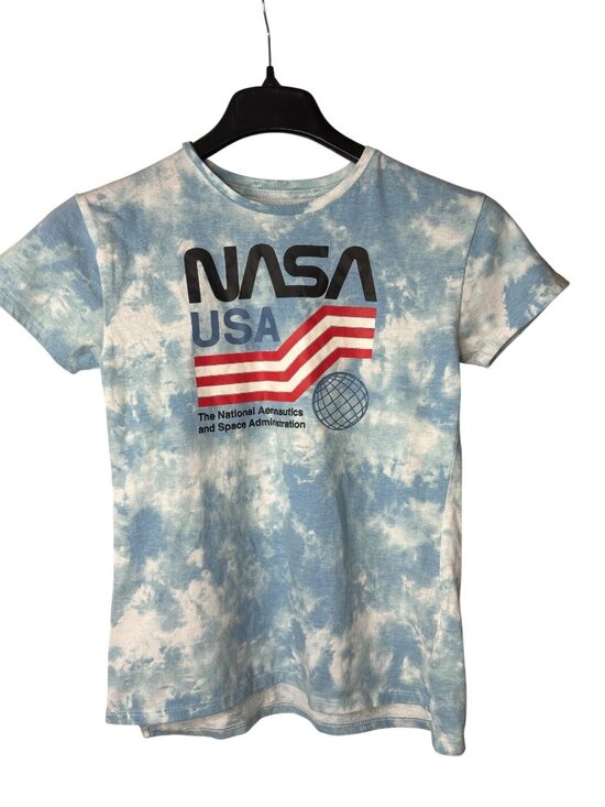 MAD Engine Tops - Mad Engine Womens NASA USA Tee M M10-12 National Aeronautics Space Administratio